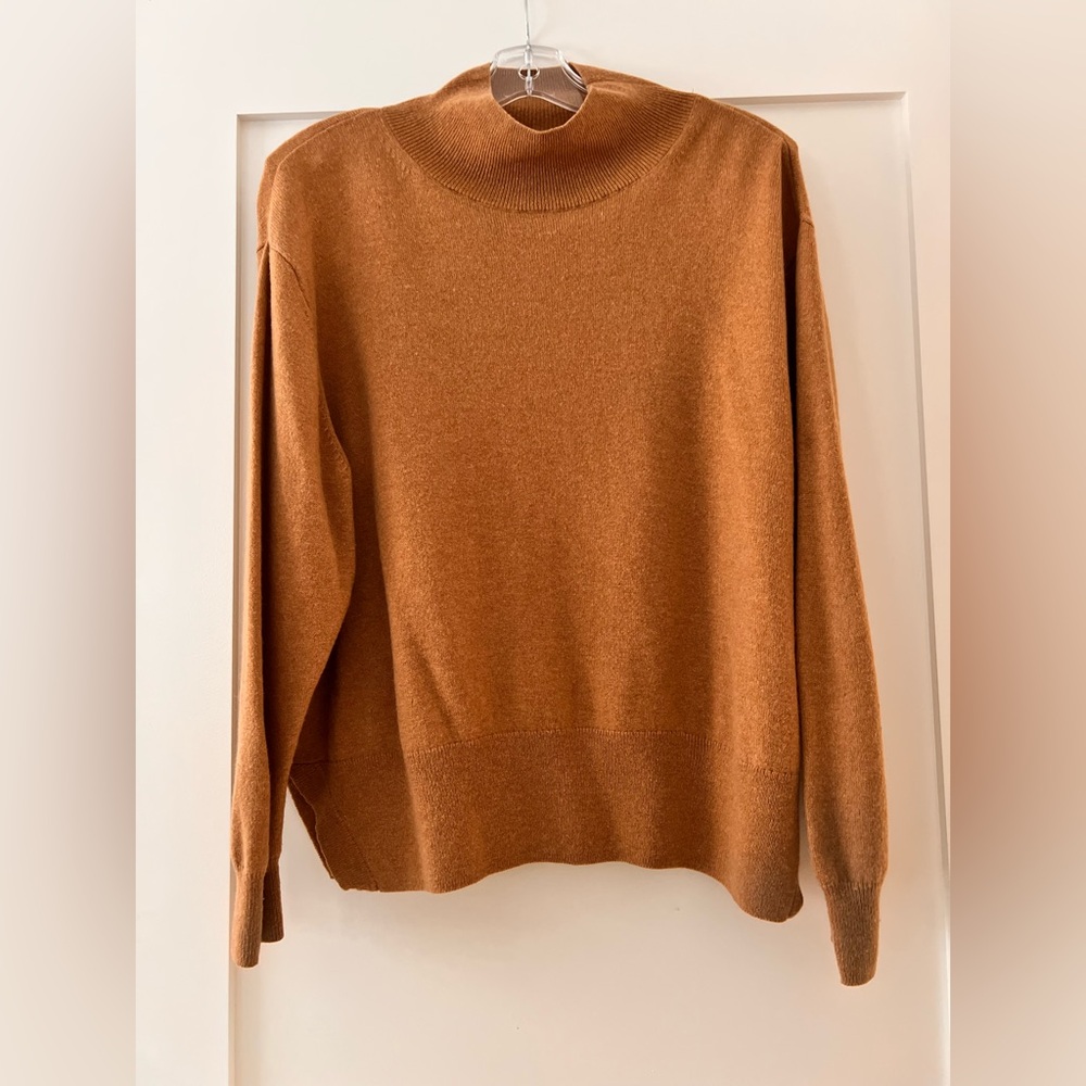 AYR Women's Cashmere Sweater Color Camel Size Large